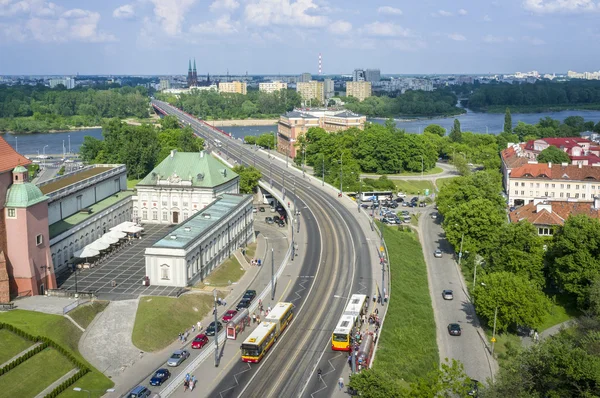 Río Vístula en Varsovia, Polonia — Foto de Stock