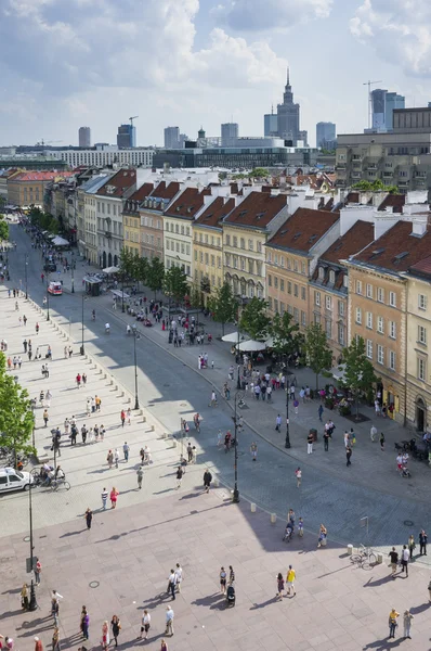 Panoráma města Varšava - pohled od starého města — Stock fotografie