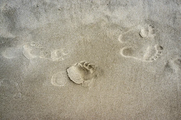 Kroky na pláži — Stock fotografie