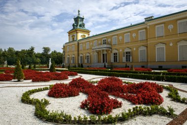 Rose garden in Wilanow palace, Warsaw clipart