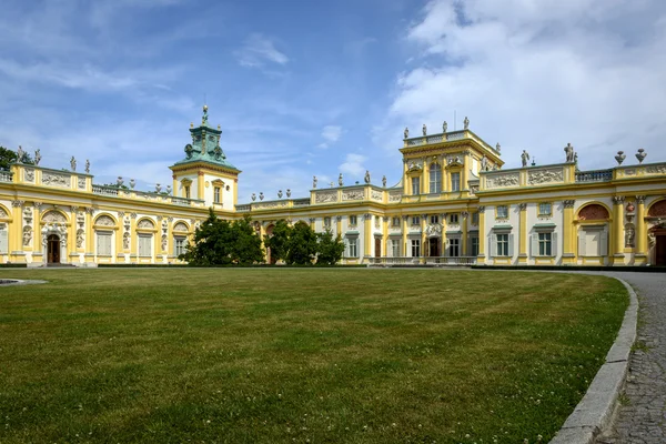 Wilanow palace w Warszawa, Polska — Zdjęcie stockowe