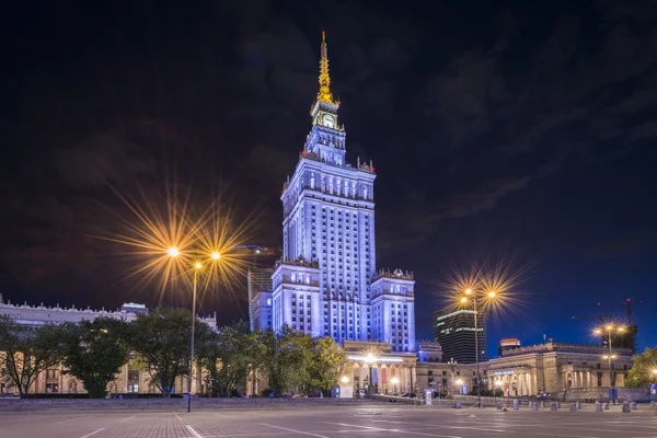 Paleis van Cultuur en Wetenschap, Warschau, Polen — Stockfoto