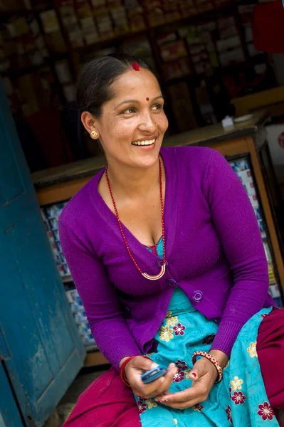 Портрет Непалу жінок — стокове фото