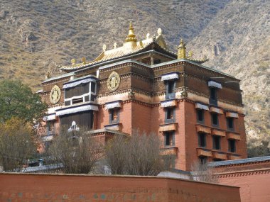 Labrang Tibetan Buddhist Monastery in Xiahe clipart