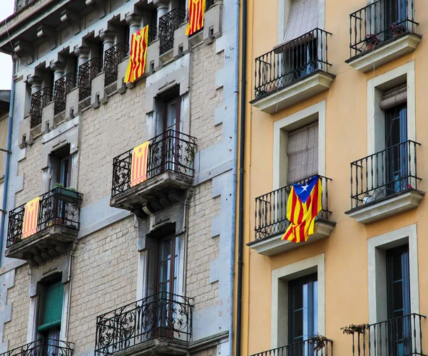 stock image Catalan flags