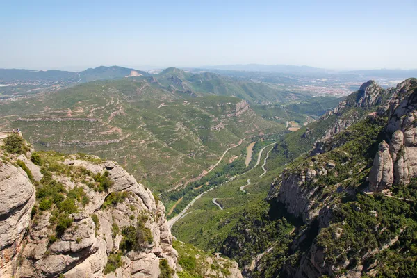 Landscape around Montserrat — Stock Photo, Image
