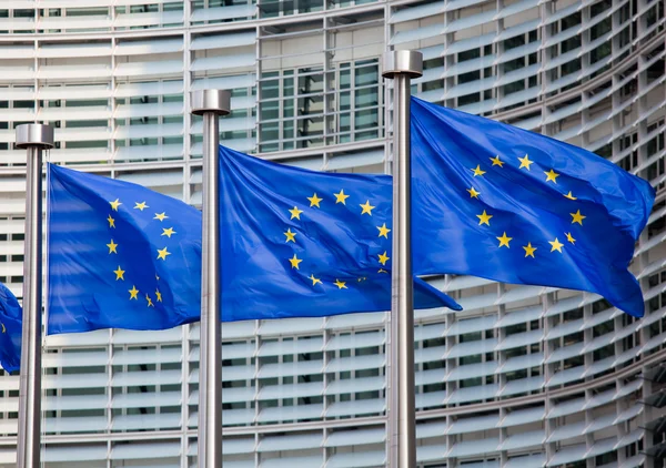 Европейские флаги Лицензионные Стоковые Изображения