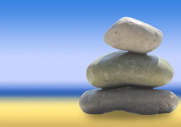 禅の概念で小石石のスタック — ストック写真