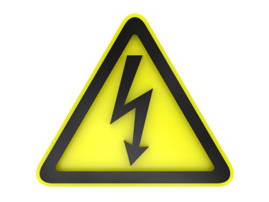 Yüksek voltaj uyarı işareti