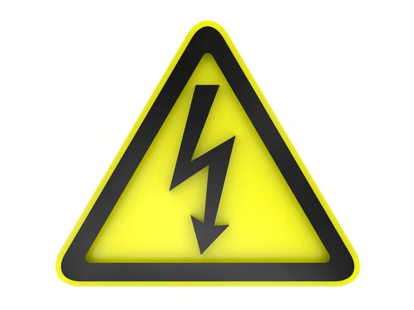 stock image High voltage warning sign