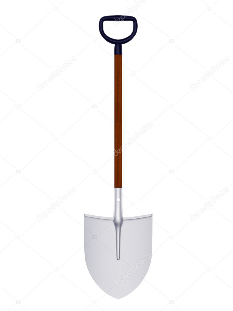 Shovel isolated on white background