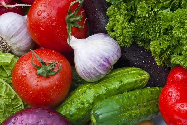 Grupp av grönsaker — Stockfoto