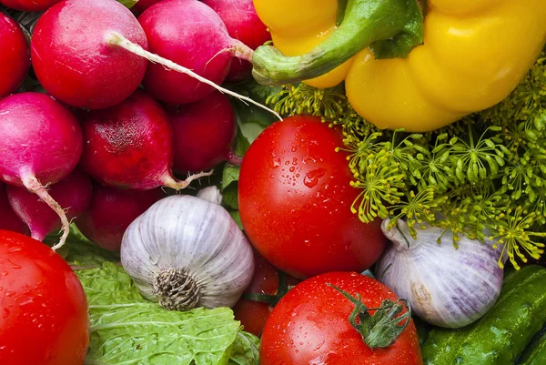 Grupp av grönsaker — Stockfoto