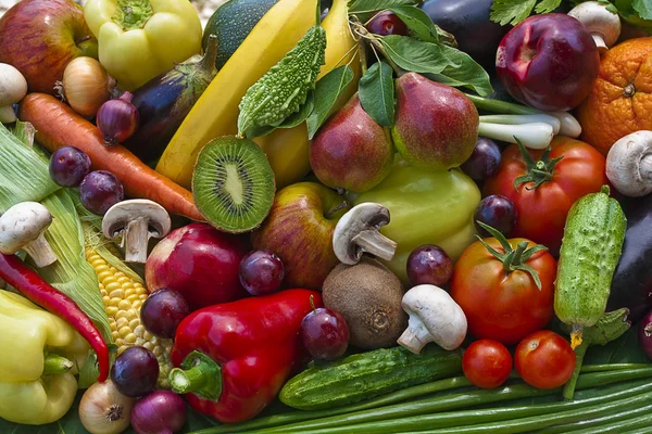 Groupe de légumes et fruits — Photo