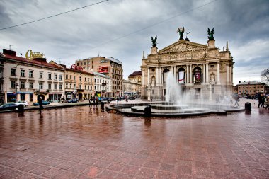 Opera in LVIV, UKRAINE clipart