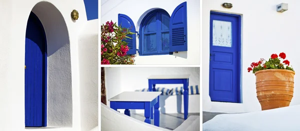 Colagem de Santorini fotos — Fotografia de Stock