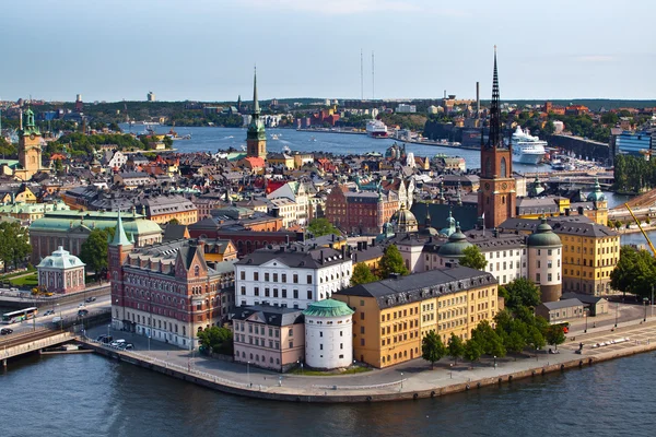 经典视图的瑞典斯德哥尔摩 免版税图库照片