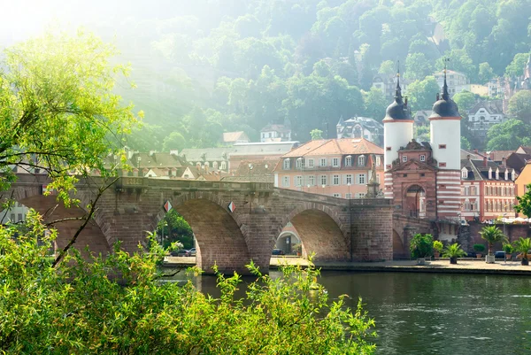 Il "Ponte Vecchio" a Heidelberg, Germania — Foto Stock
