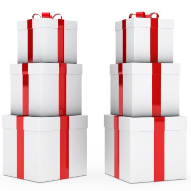 Christmas gift stack clipart