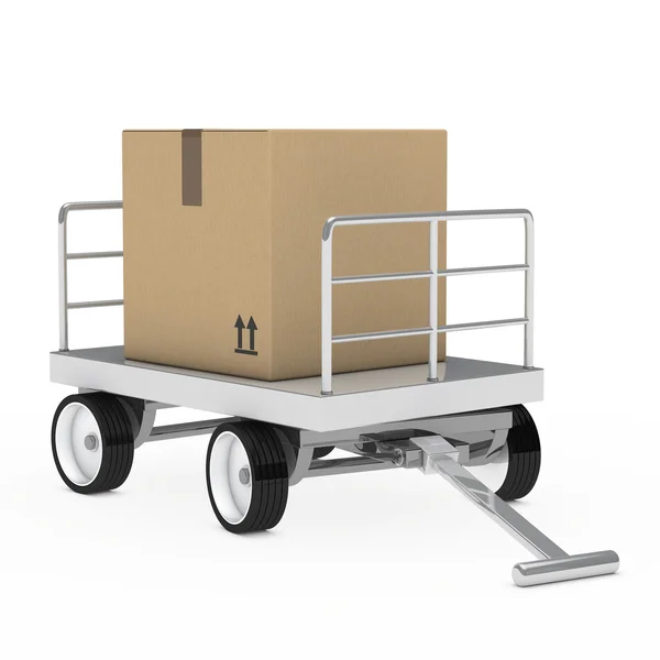 Transport package trolley — Stock Photo, Image