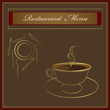 Restaurant menu clipart