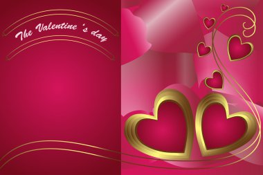 Valentine's day card clipart