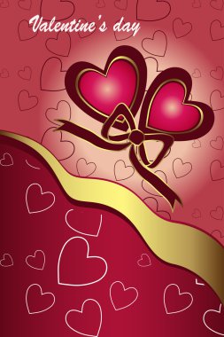 Valentine's day card clipart