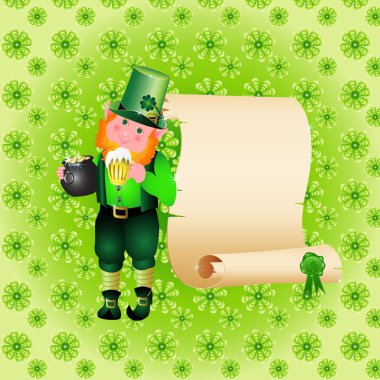 St. Patrick's Day leprechaun clipart