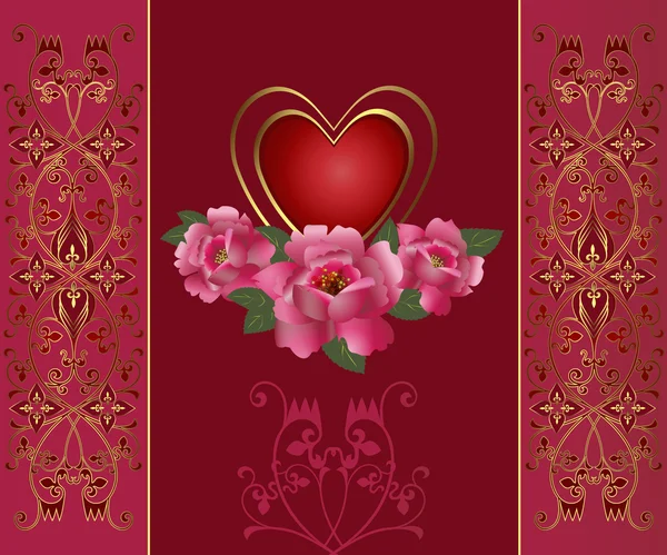Saint Valentine's Day card — Stock Vector