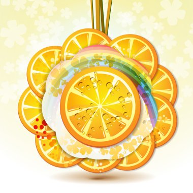 Slices orange clipart