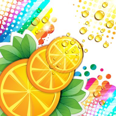 Slices orange clipart