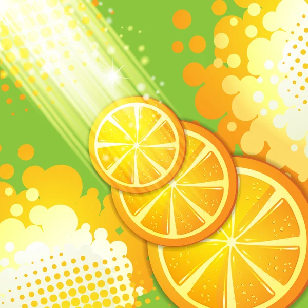 Rebanadas naranja — Archivo Imágenes Vectoriales