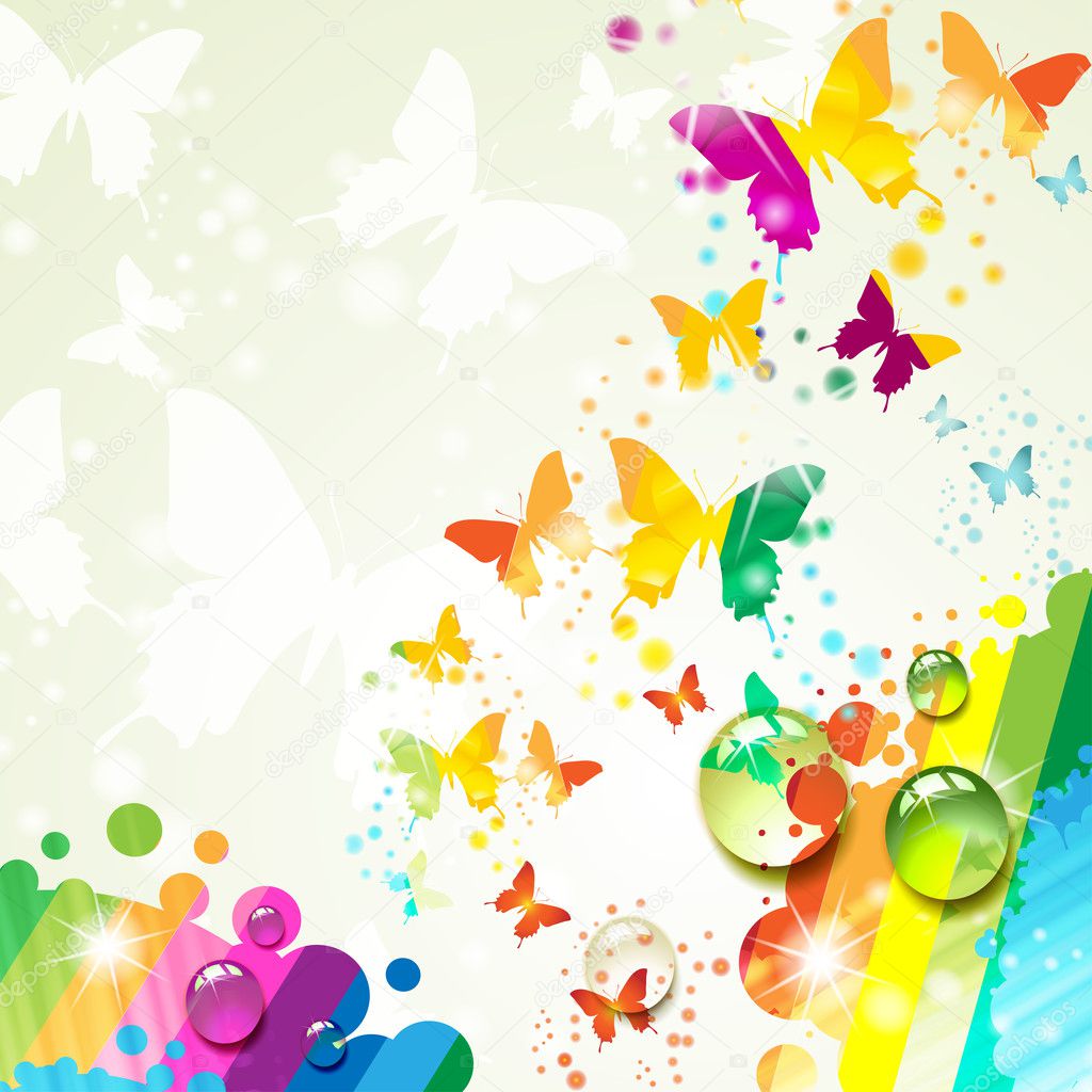 Background with butterfly
