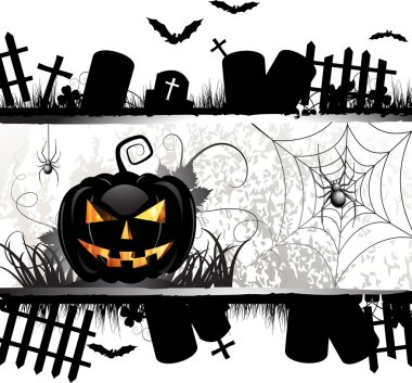 Halloween card design clipart