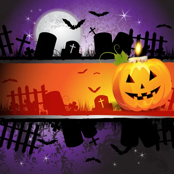 Halloween-Kartendesign — Stockvektor
