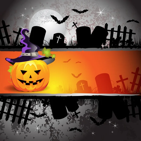 Conception de carte Halloween — Image vectorielle
