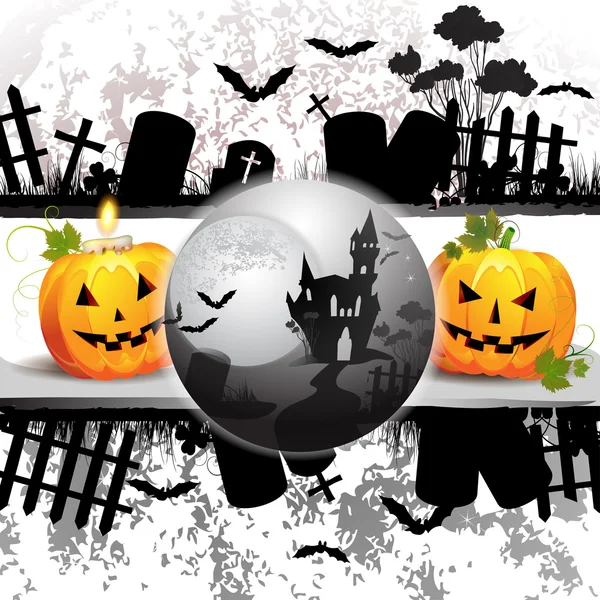 Halloween karty projektu — Wektor stockowy