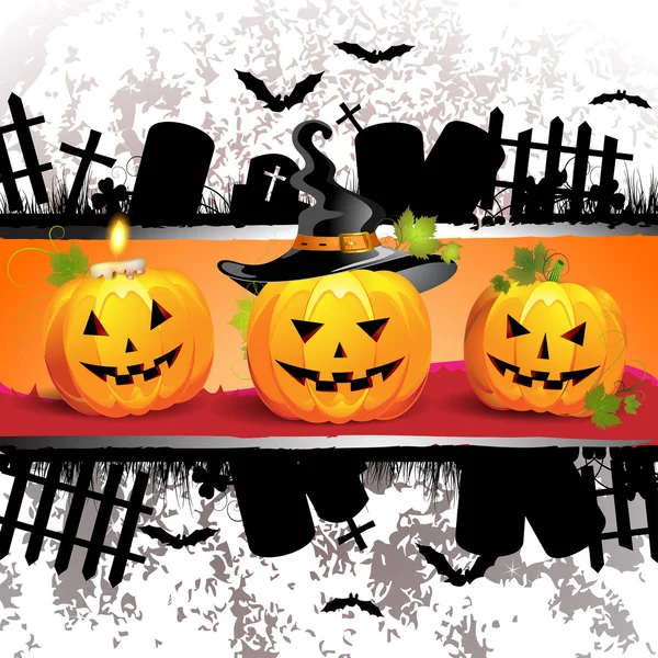 Design della carta di Halloween — Vettoriale Stock