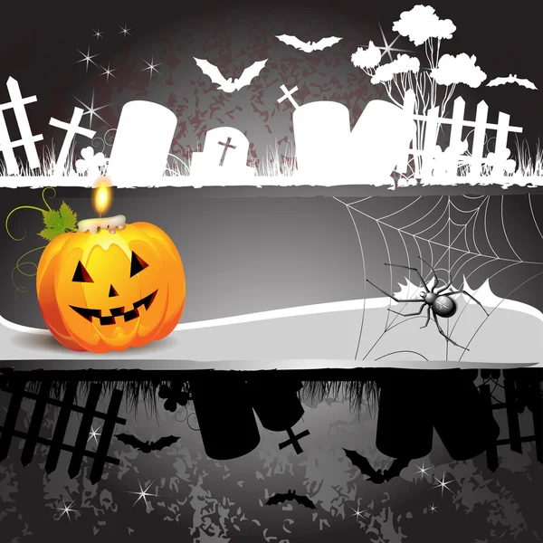 Diseño de tarjeta de Halloween — Archivo Imágenes Vectoriales