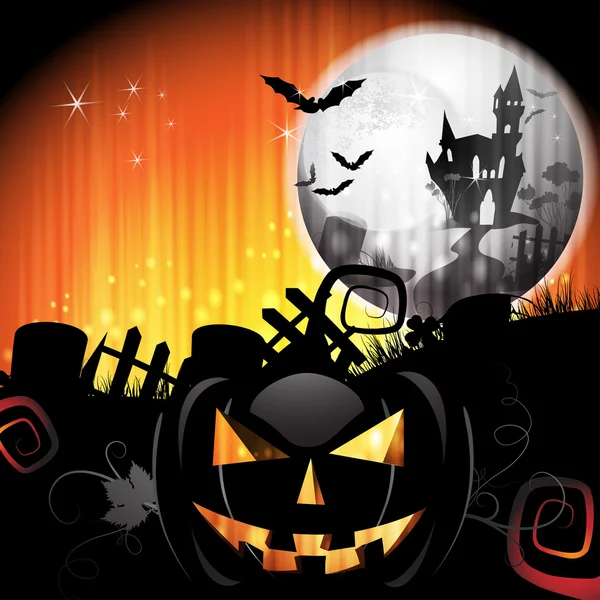 Halloween-kaart ontwerp — Stockvector