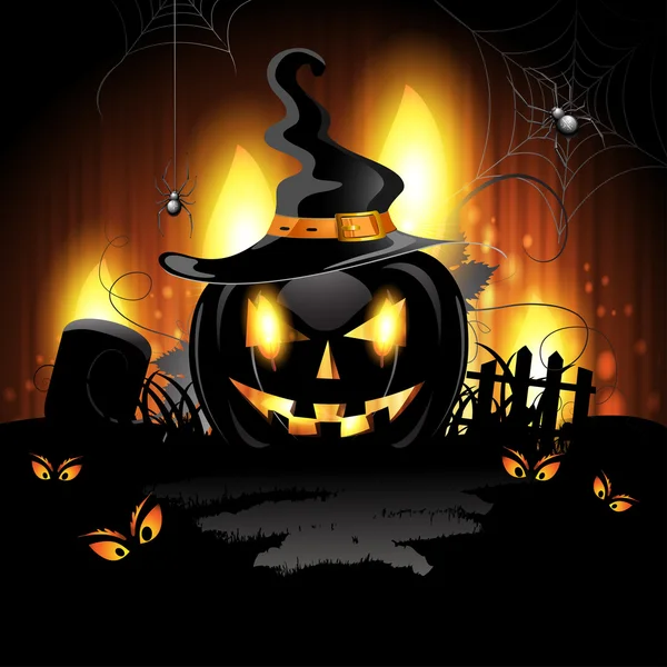 Abóbora de Halloween Ilustração De Bancos De Imagens