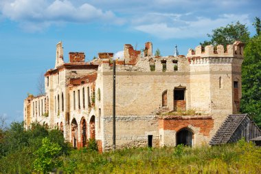 The historic architecture of a summer day in the sky. Manor Khra clipart