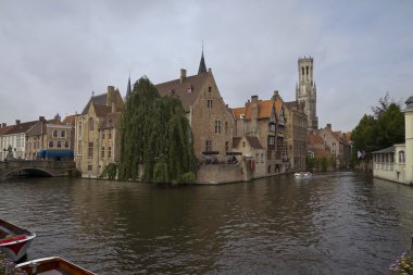 brugge Ortaçağ tarihi merkezinde romantik