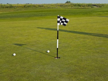 Golf flagstick clipart