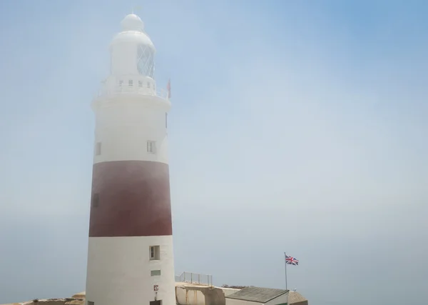 Leuchtturm von Gibraltar im Nebel — Stockfoto