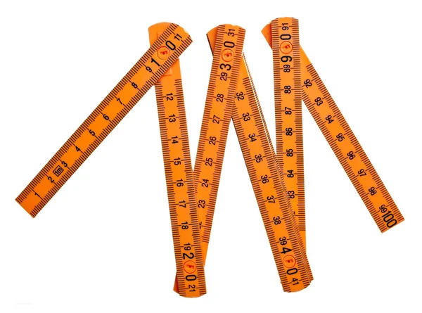 Carpentry ruler measurement work tool — Stock Photo, Image