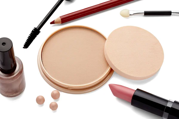 Make up polvere cosmetici per il viso — Foto Stock