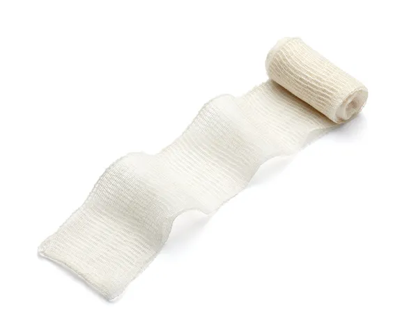 Bandagem de algodão ferida ajuda médica — Fotografia de Stock