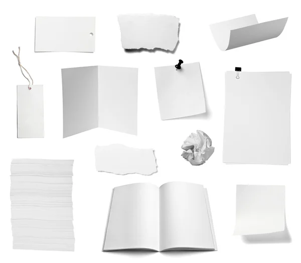 Діяльність паперової ноутбука — стокове фото
