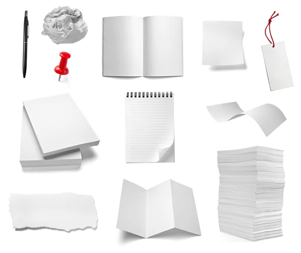 Papír Megjegyzés: office notebook dokumentum üzleti — Stock Fotó